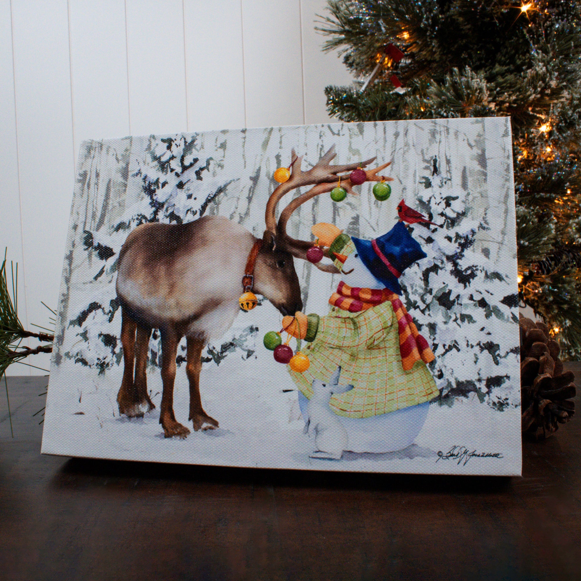 Sweet Friendship 8x6 Lighted Tabletop Canvas