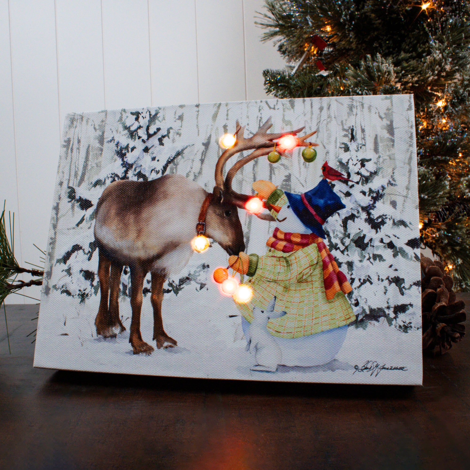 Sweet Friendship 8x6 Lighted Tabletop Canvas