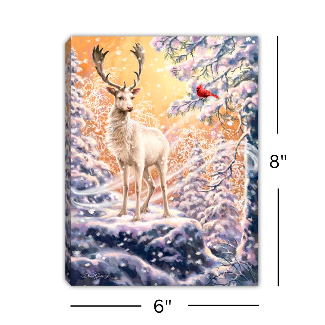 Wonderland Reindeer 8x6 Lighted Tabletop Canvas