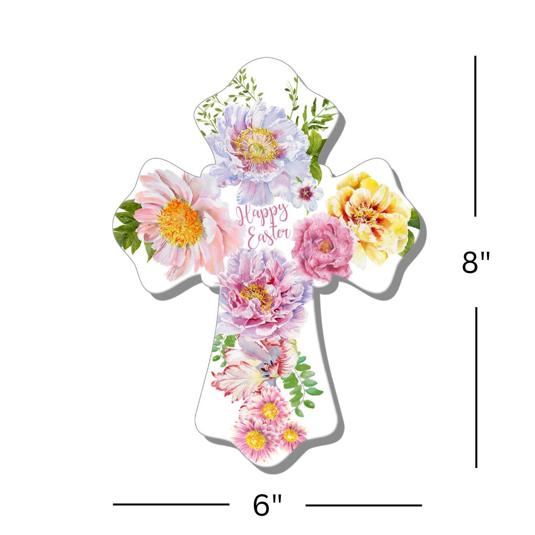 Happy Easter Wooden Cross