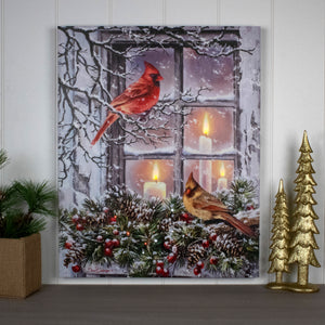 Together for Christmas 16x20 Fiber Optic Canvas