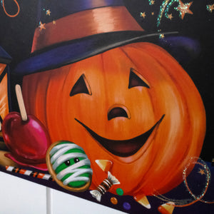 Trick or Treat Wooden Sign with Rope Hanger