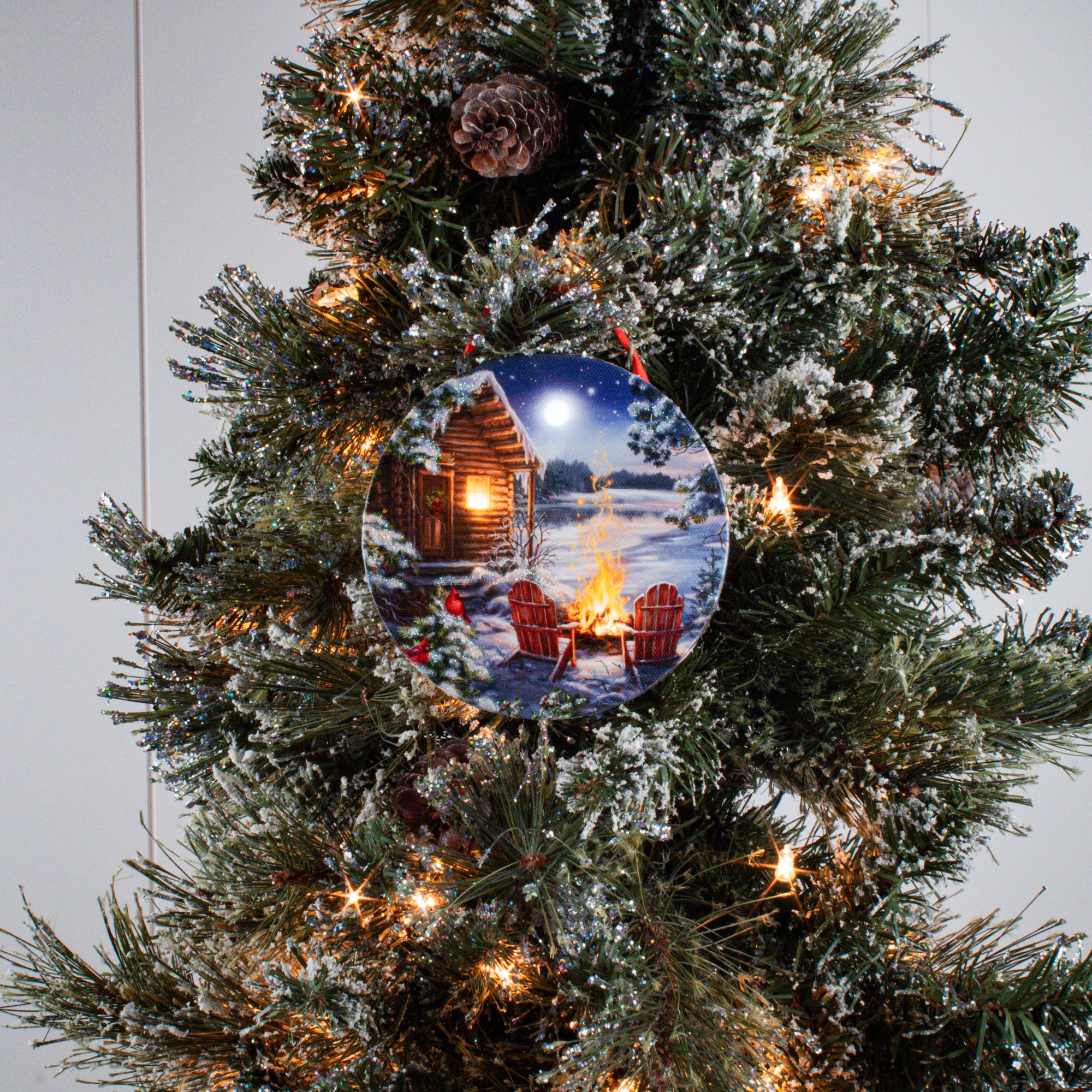 Christmas at the Lake LED Ornament