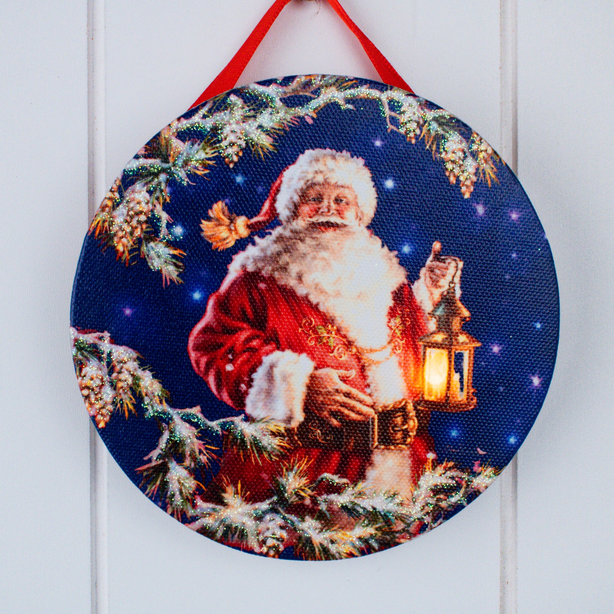Enchanted Santa LED Ornament