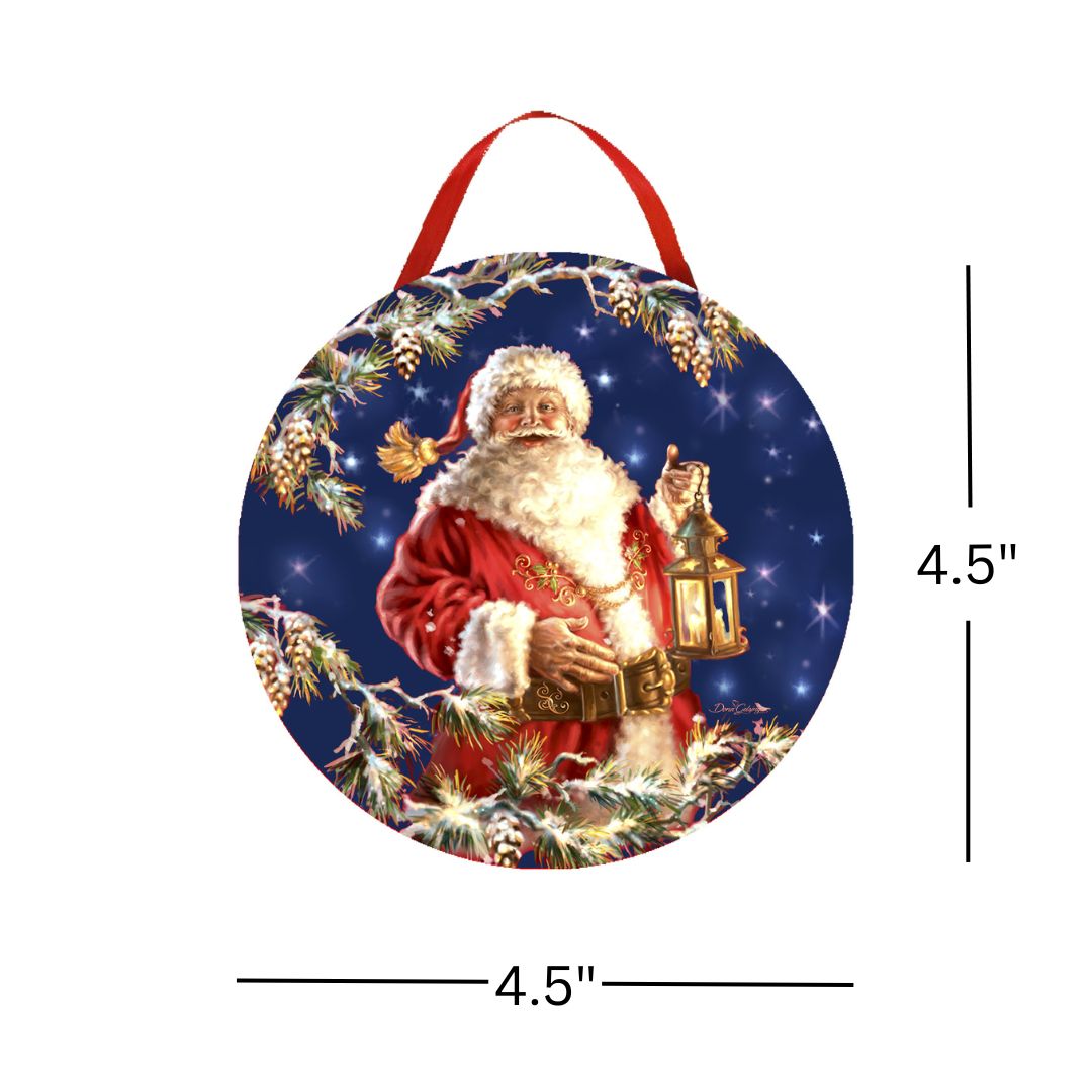 Enchanted Santa LED Ornament
