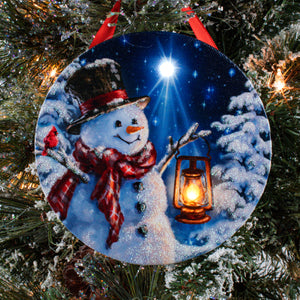 Enchanted Snowman LED Ornament