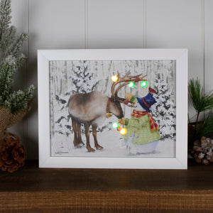 Sweet Friendship Lighted Shadow Box