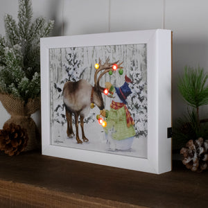 Sweet Friendship Lighted Shadow Box