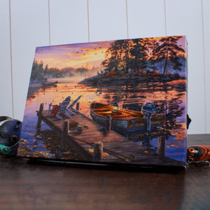 Morning Paradise 8x6 Lighted Tabletop Canvas