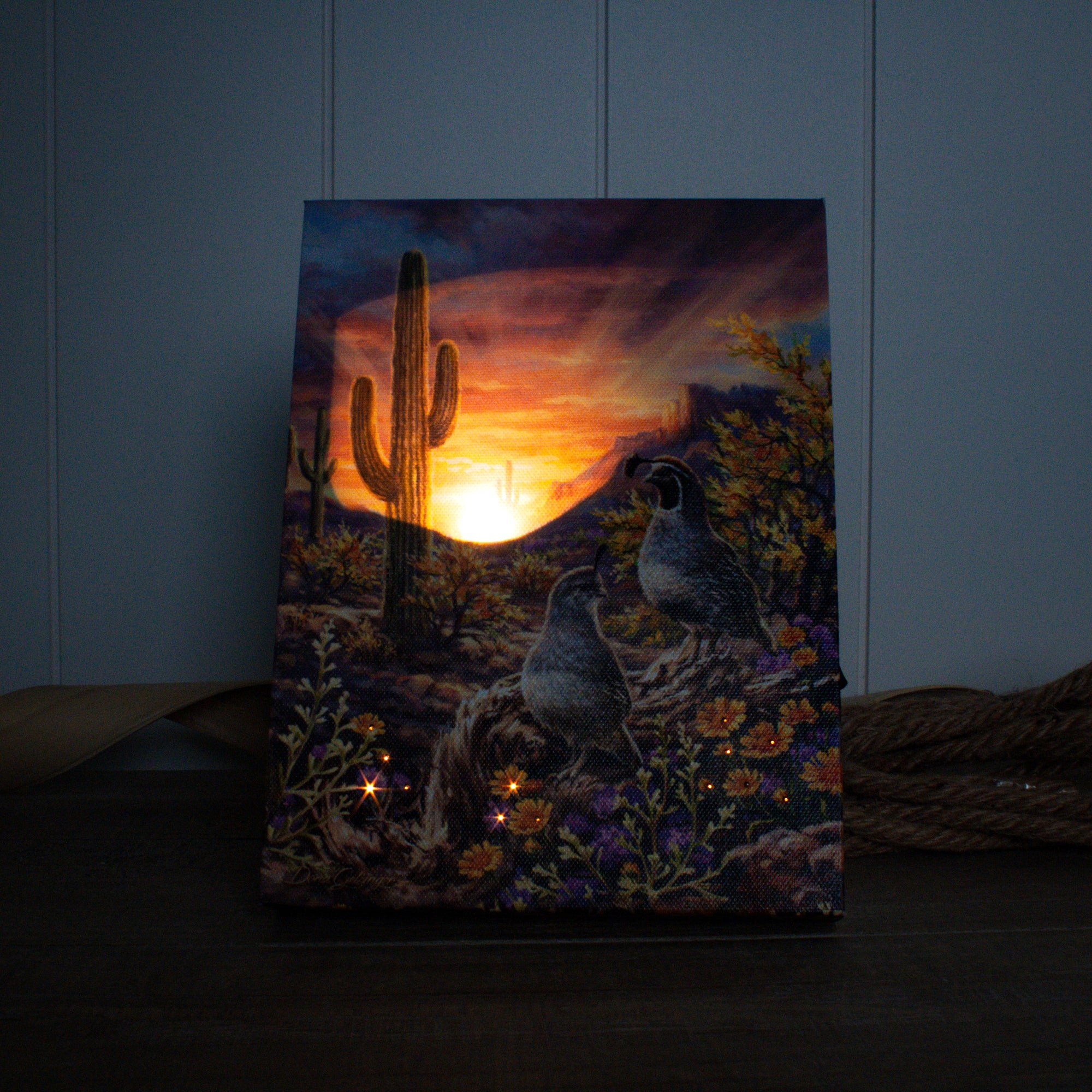 Quail Vista 8x6 Lighted Tabletop Canvas