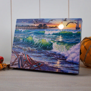Seaside Escape 8x6 Lighted Tabletop Canvas