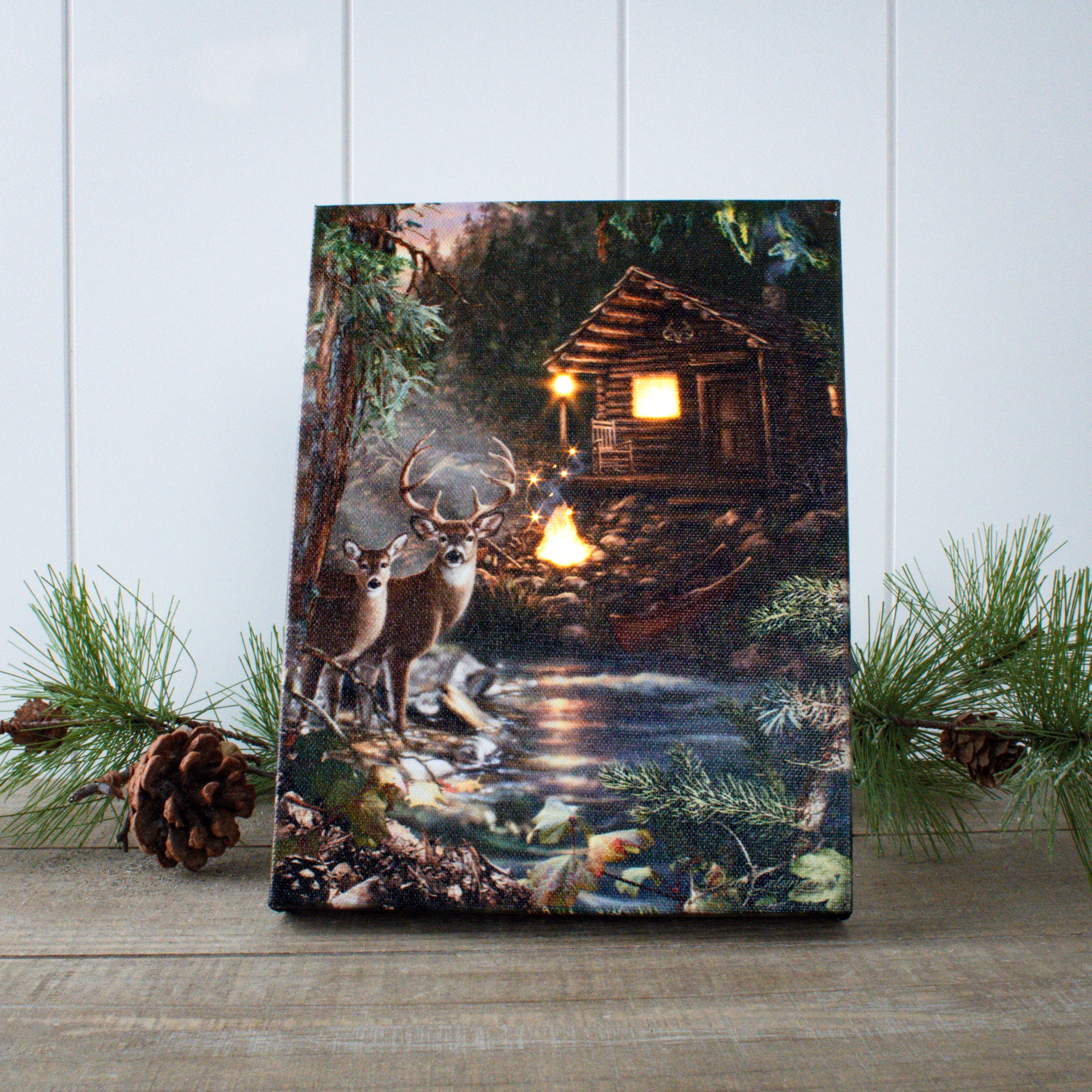 Deer Creek 8x6 Lighted Tabletop Canvas