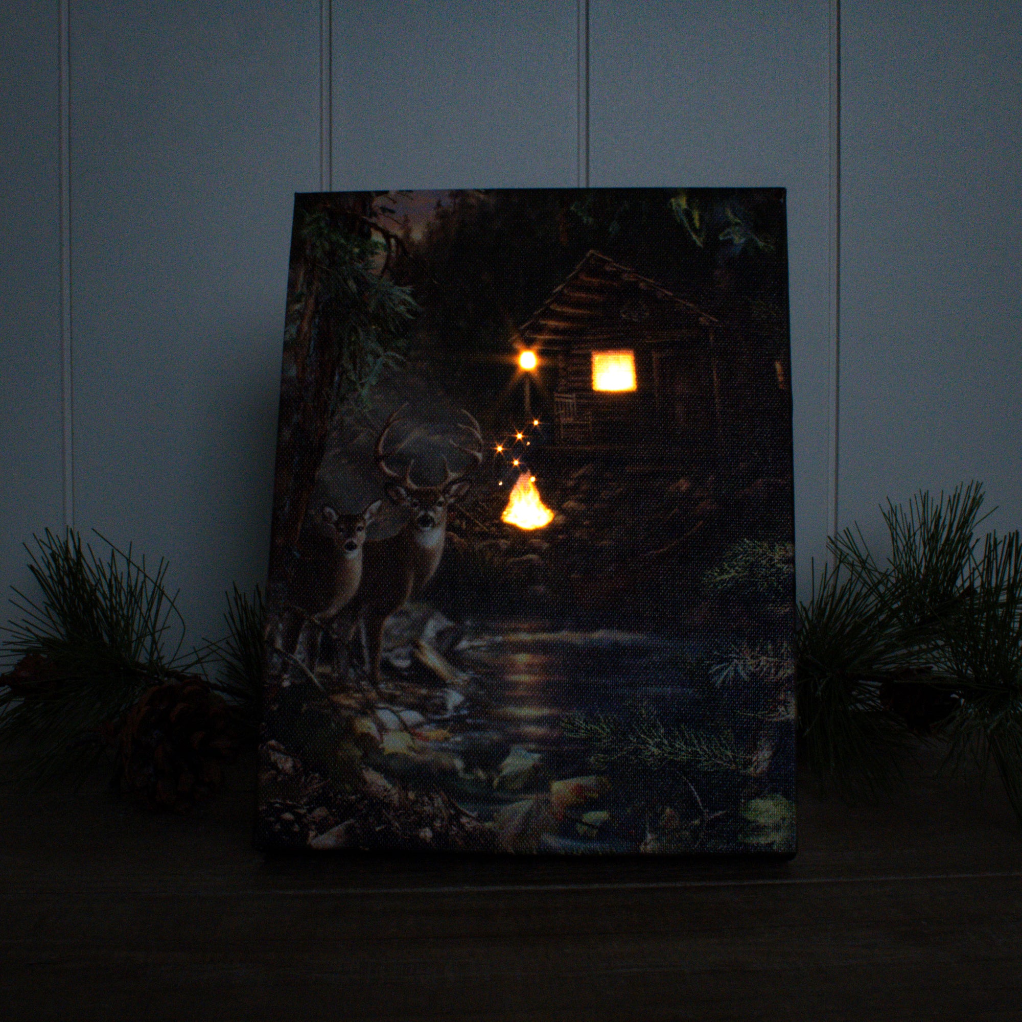 Deer Creek 8x6 Lighted Tabletop Canvas