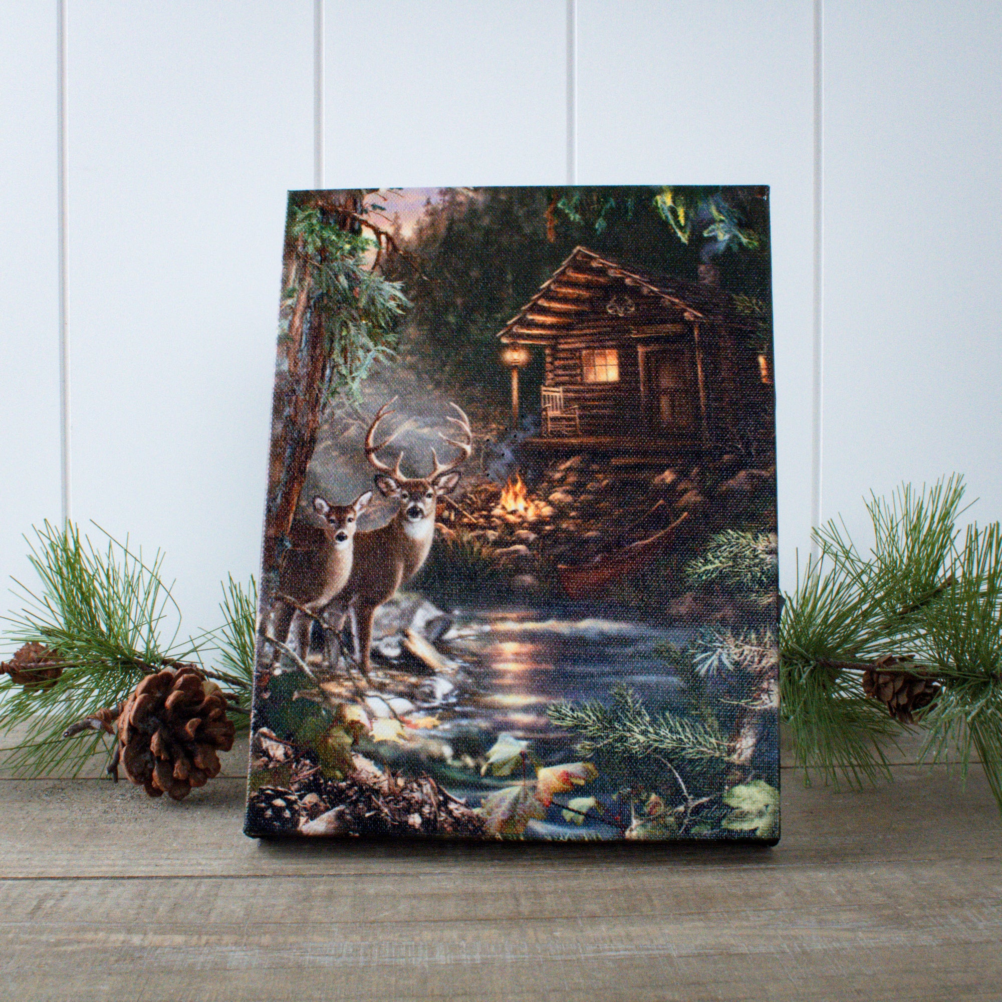 Deer Creek 8x6 Lighted Tabletop Canvas