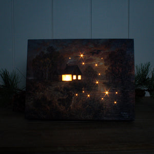 King of the Duck Pond 8x6 Lighted Tabletop Canvas