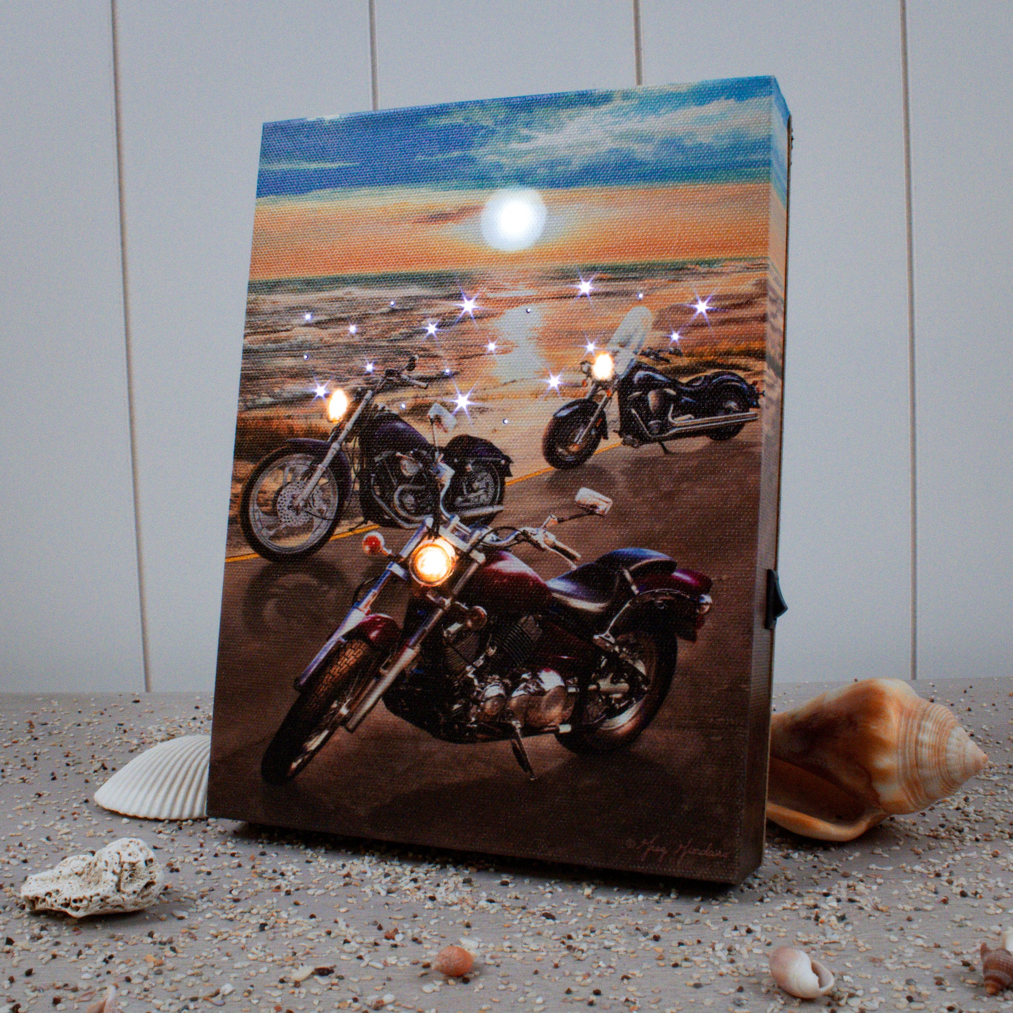 Sunset Riders 8x6 Lighted Tabletop Canvas