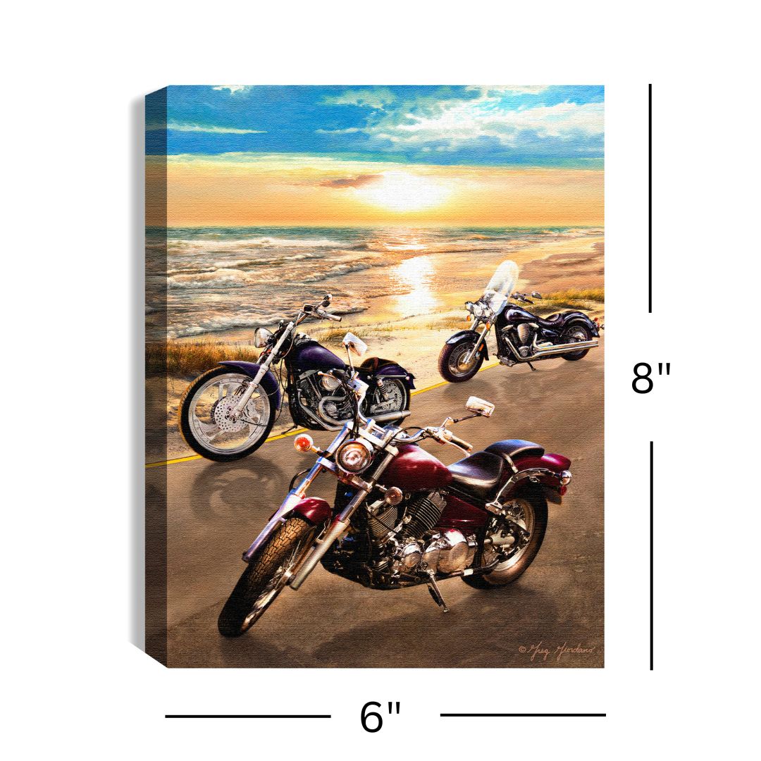 Sunset Riders 8x6 Lighted Tabletop Canvas