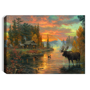 The Great North 8x6 Lighted Tabletop Canvas