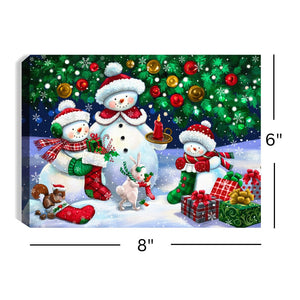 Gift Exchange 8x6 Lighted Tabletop Canvas