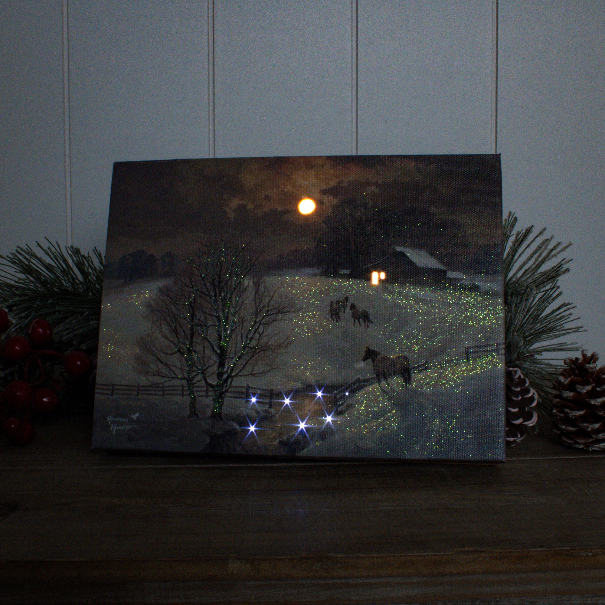 Frozen Fields 8x6 Lighted Tabletop Canvas