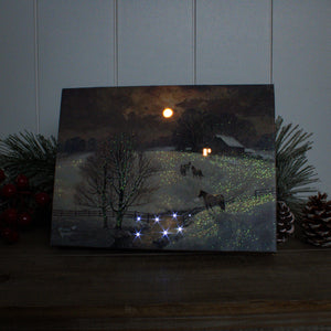Frozen Fields 8x6 Lighted Tabletop Canvas