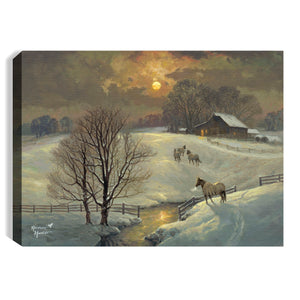 Frozen Fields 8x6 Lighted Tabletop Canvas