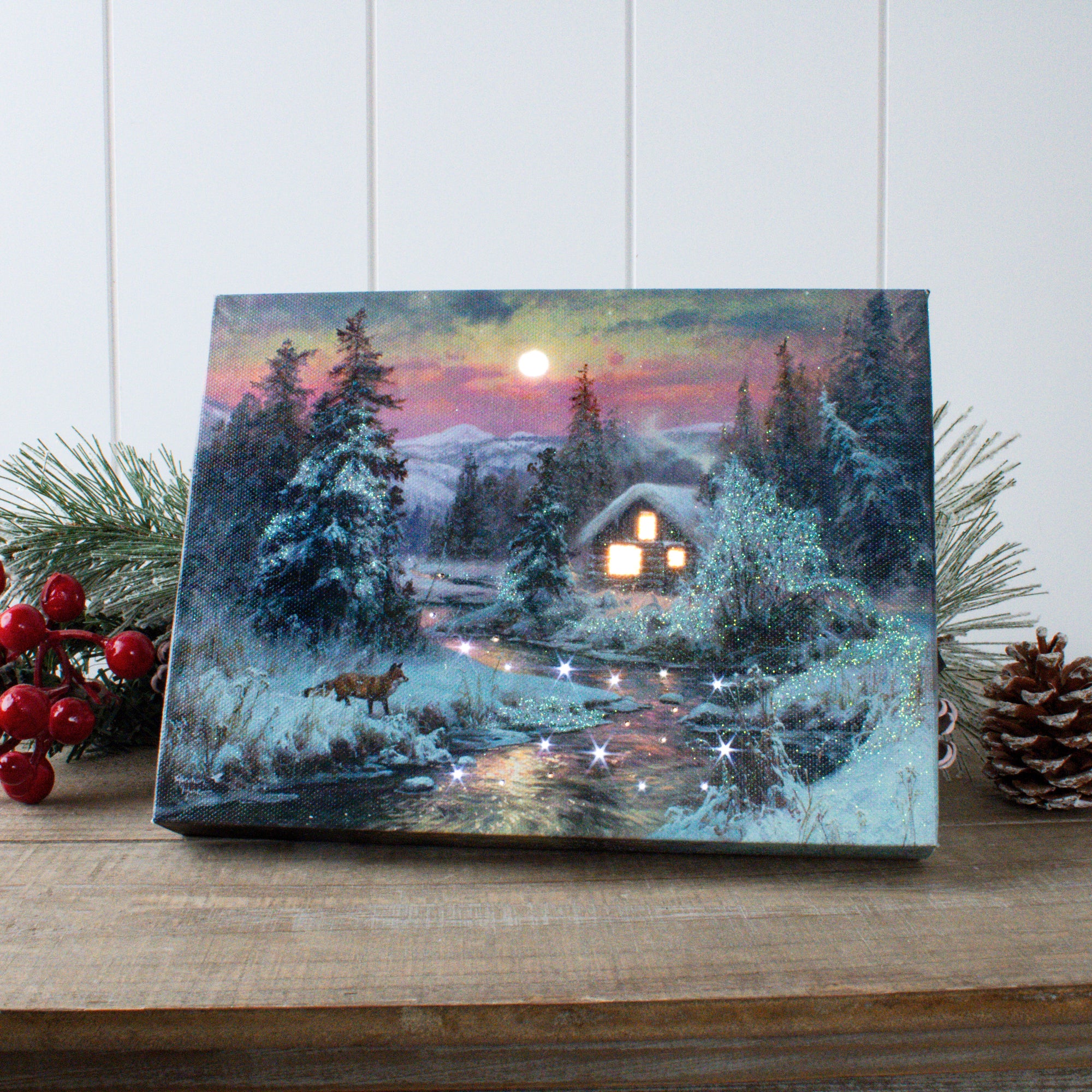 Twilight Hideout 8x6 Lighted Tabletop Canvas