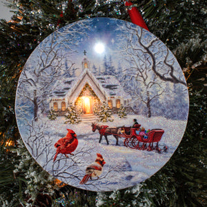 Sleigh Ride LED ornament