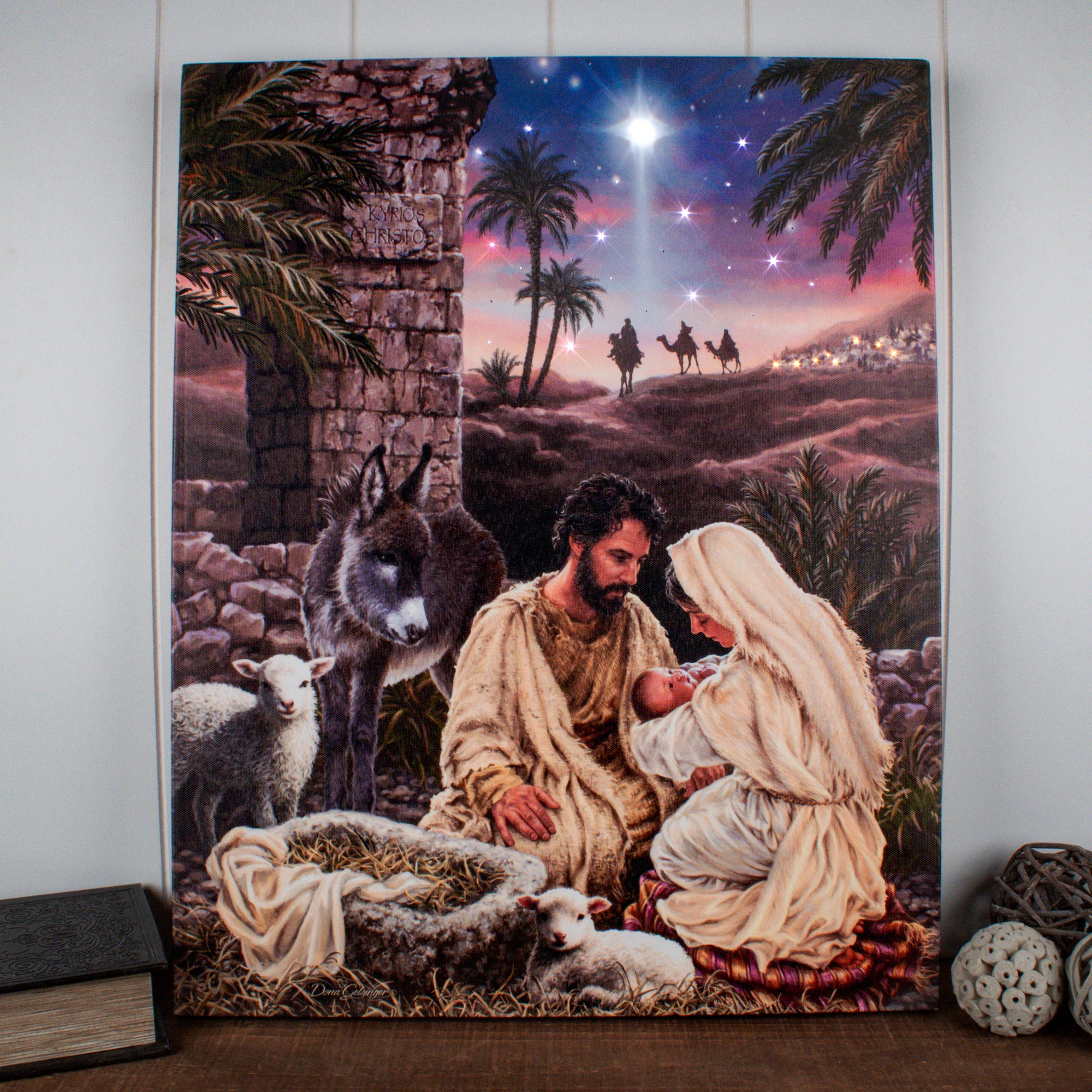 Jesus is Lord 16x20 Fiber Optic Canvas