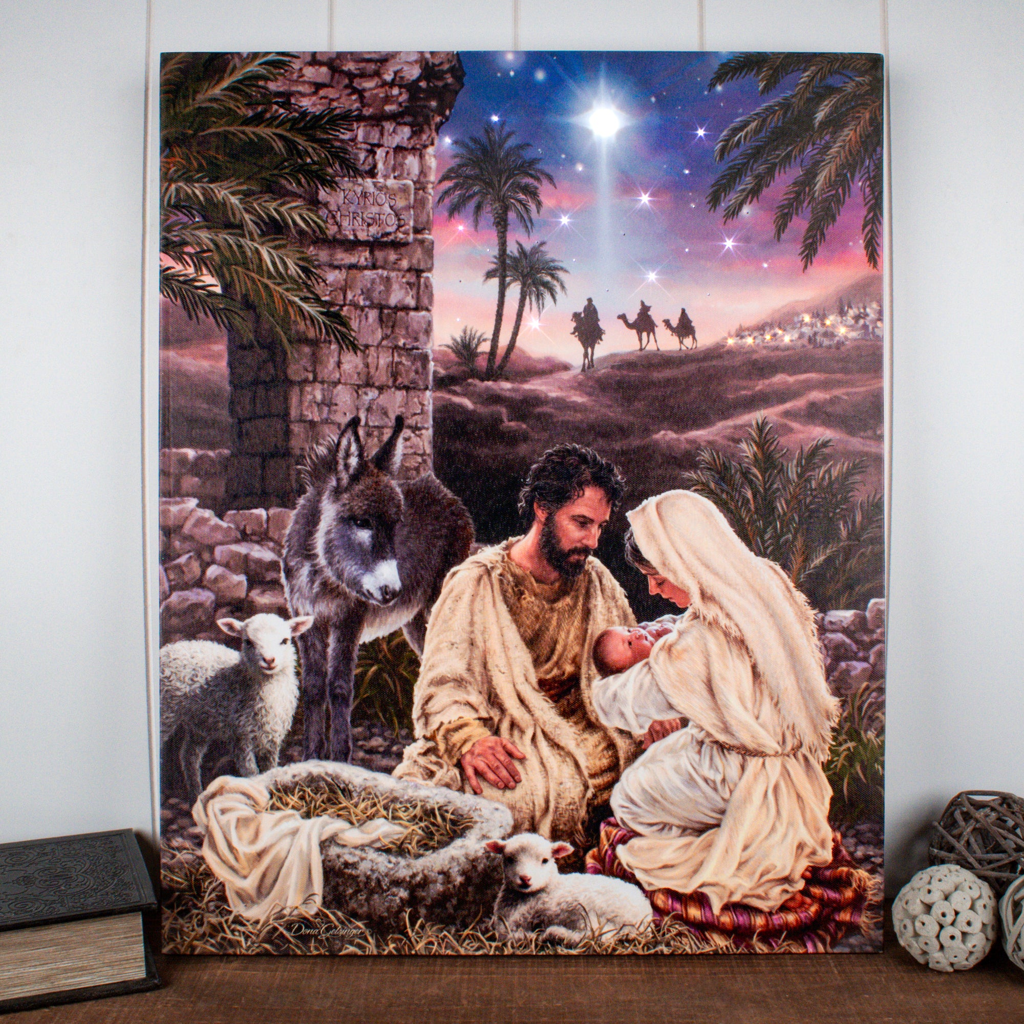 Jesus is Lord 16x20 Fiber Optic Canvas