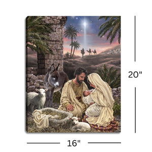 Jesus is Lord 16x20 Fiber Optic Canvas