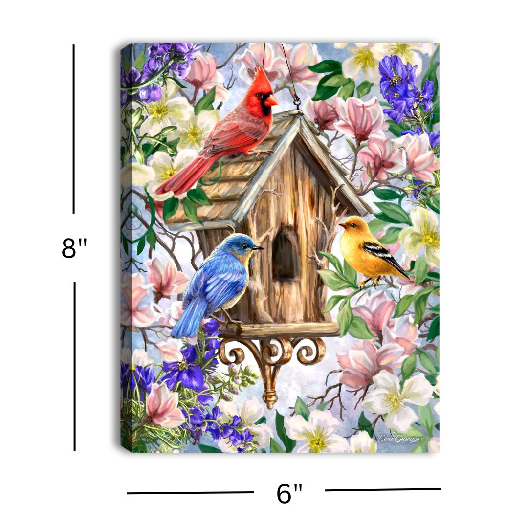 Spring Awakens 8x6 Lighted Tabletop Canvas