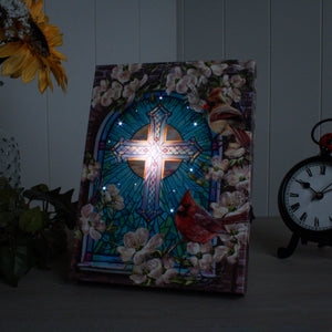 Sunday Morning 8x6 Lighted Tabletop Canvas