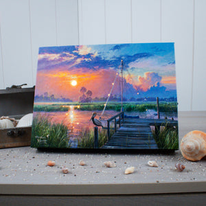 Inlet Solitude 8x6 Lighted Tabletop Canvas