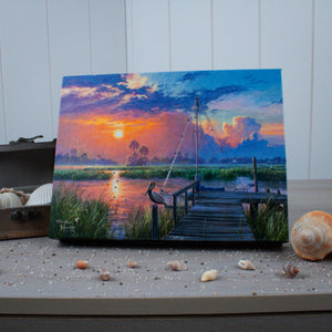 Inlet Solitude 8x6 Lighted Tabletop Canvas
