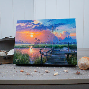 Inlet Solitude 8x6 Lighted Tabletop Canvas