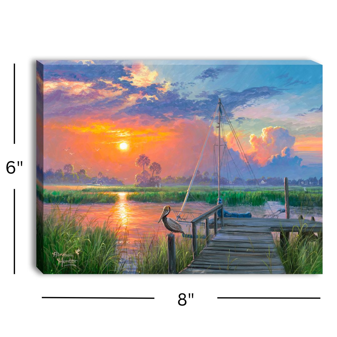 Inlet Solitude 8x6 Lighted Tabletop Canvas