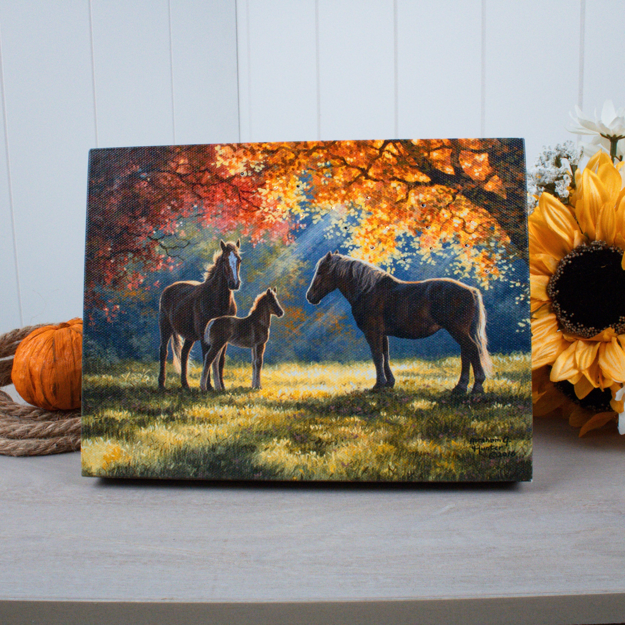 Family Moment 8x6 Lighted Tabletop Canvas