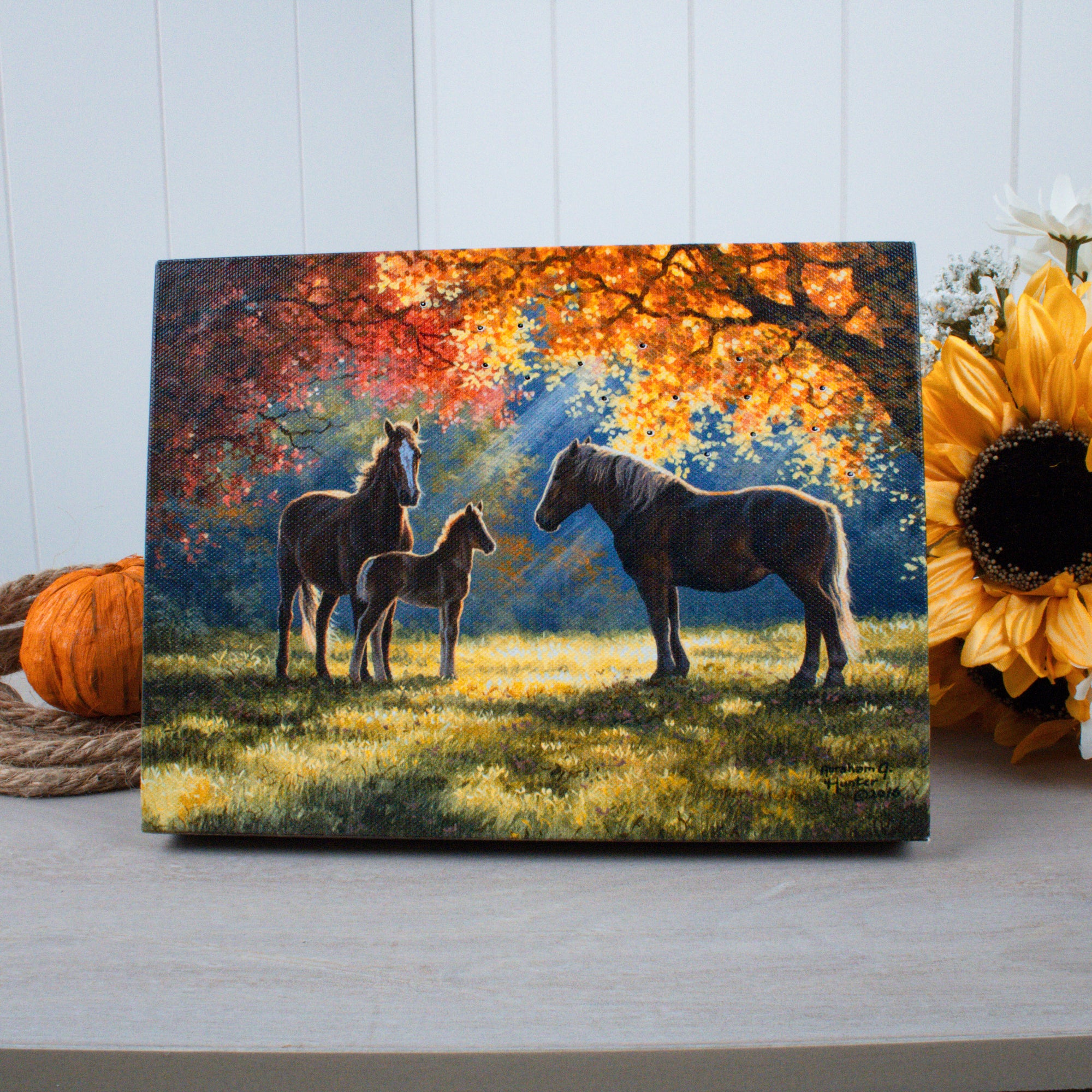 Family Moment 8x6 Lighted Tabletop Canvas