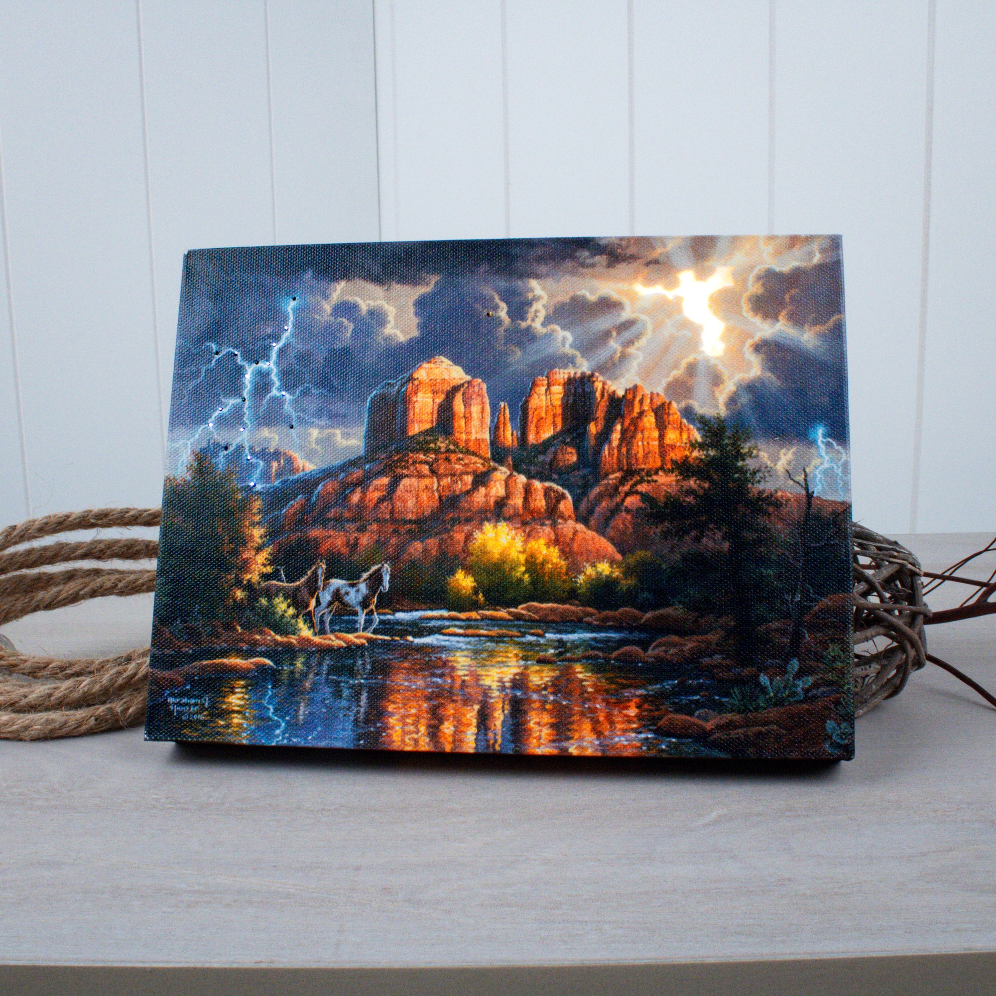Sedona Majesty 8x6 Lighted Tabletop Canvas