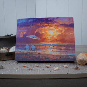 Ocean Glow 8x6 Lighted Tabletop Canvas