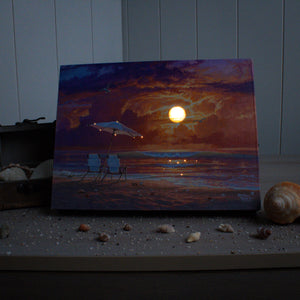 Ocean Glow 8x6 Lighted Tabletop Canvas