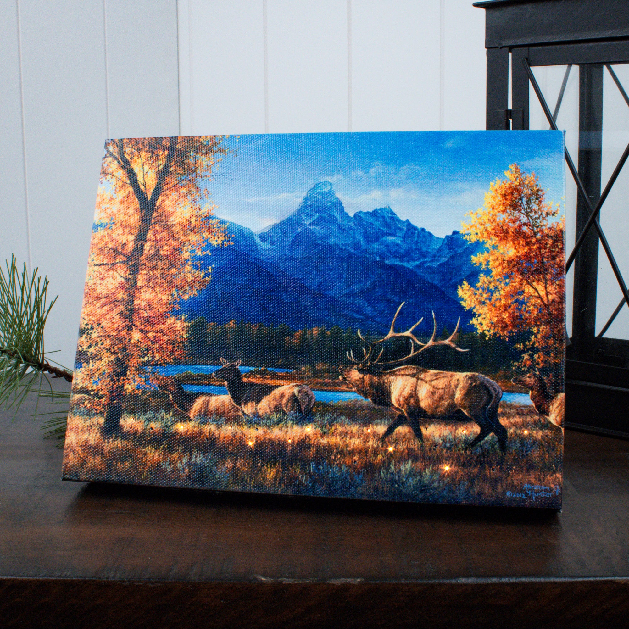 Teton Range 8x6 Lighted Tabletop Canvas