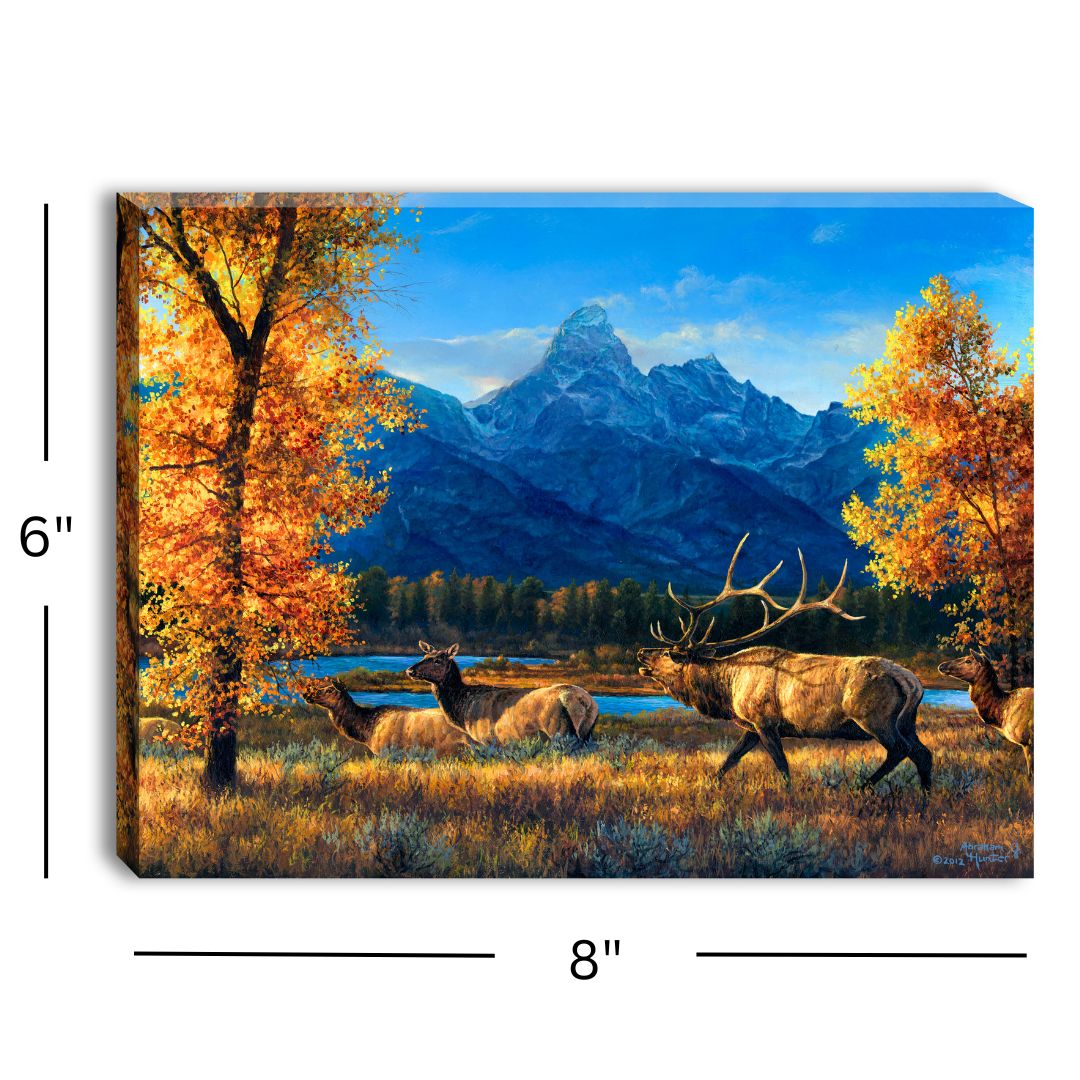 Teton Range 8x6 Lighted Tabletop Canvas