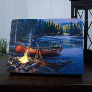 Peaceful Adventure 8x6 Lighted Tabletop Canvas