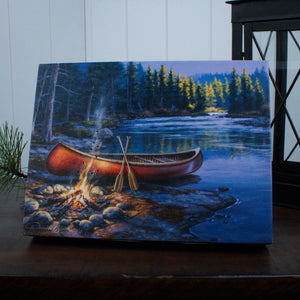 Peaceful Adventure 8x6 Lighted Tabletop Canvas