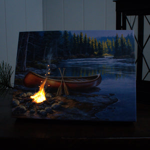 Peaceful Adventure 8x6 Lighted Tabletop Canvas