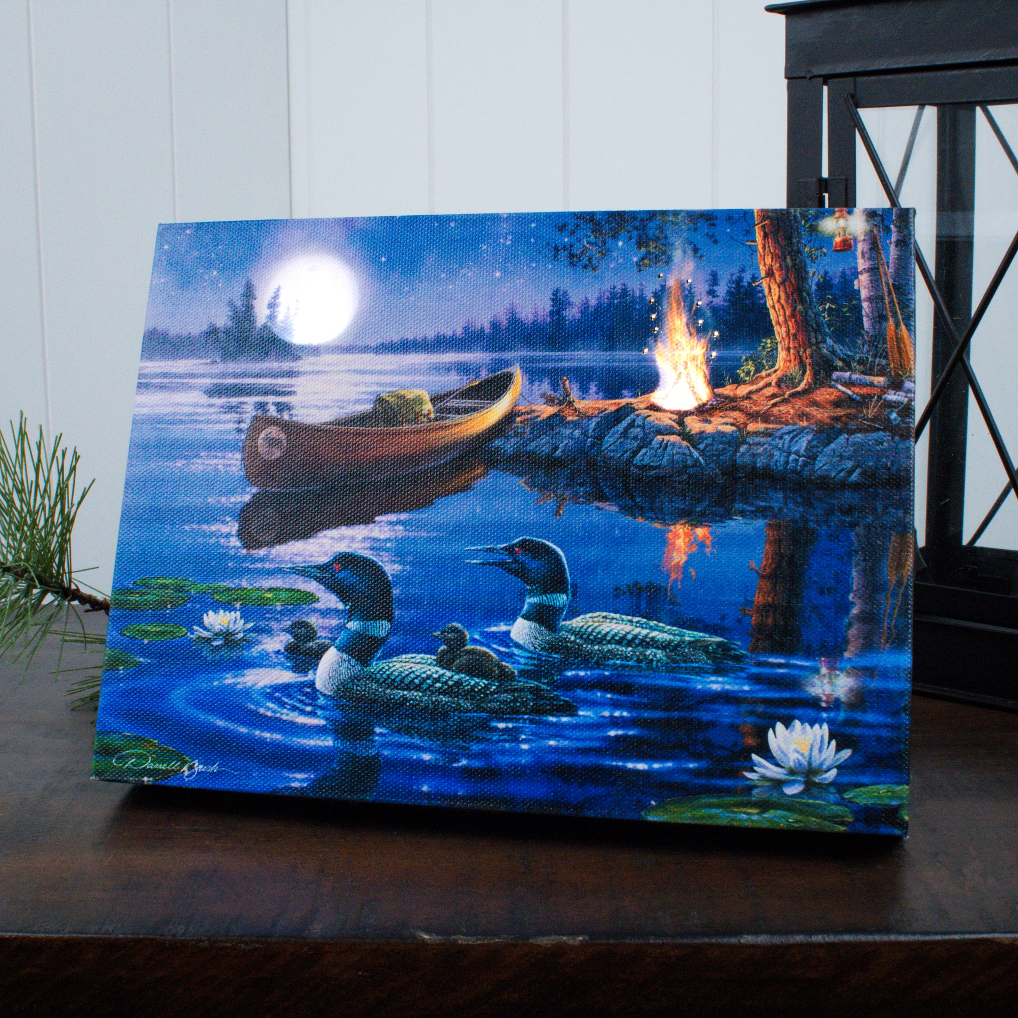 Time to Reflect 8x6 Lighted Tabletop Canvas