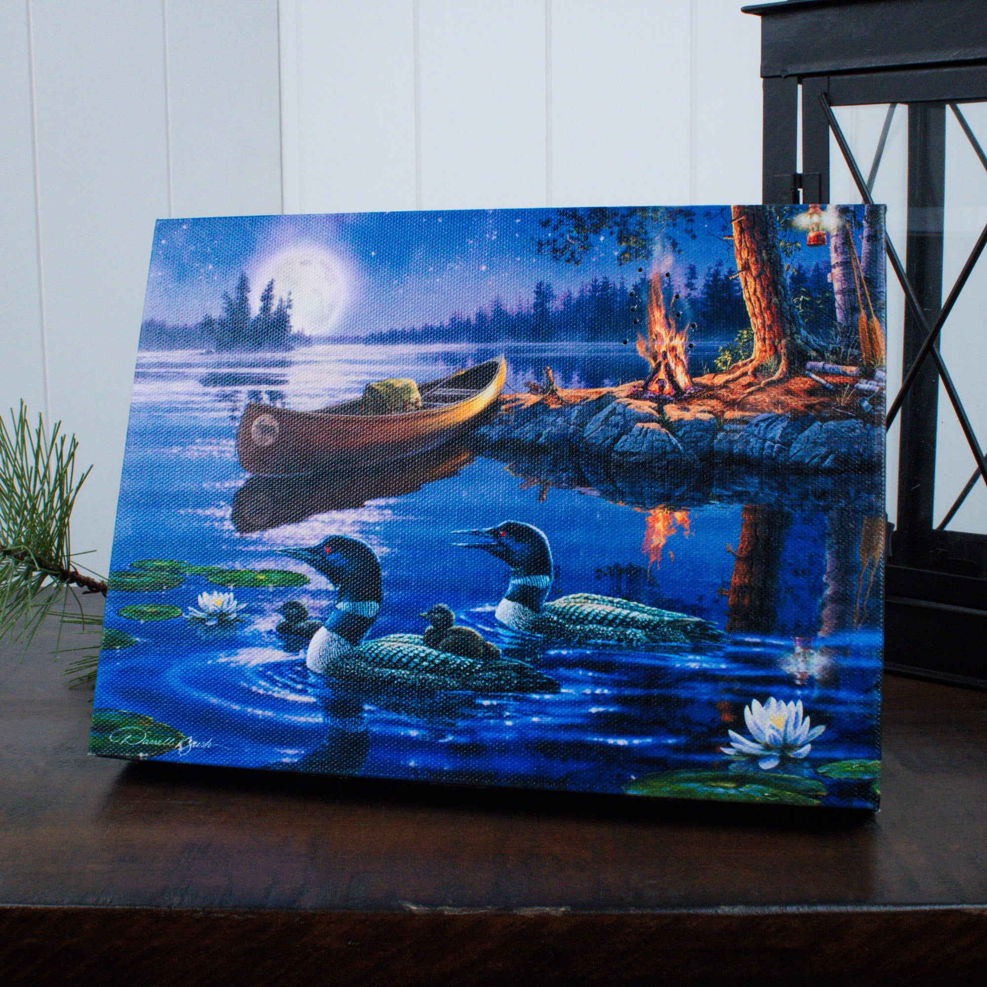 Time to Reflect 8x6 Lighted Tabletop Canvas