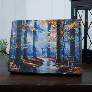 October Courtship 8x6 Lighted Tabletop Canvas